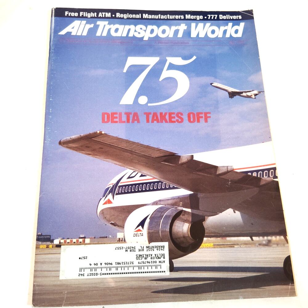 Air Transport World Magazine - May 1995: Delta Takes Off, 777 Delivers
